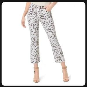 Joe’s Jeans The Callie High Waisted Cropped Bootcut Cheetah Print